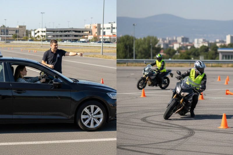 Aprenda a Conduzir: Aulas Práticas de Carro e Moto